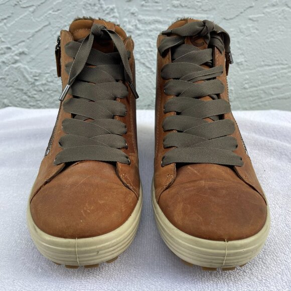 ECCO Soft 7 Tred GTX Gore-Tex Zip Up High Top Sneakers - Picture 5 of 8